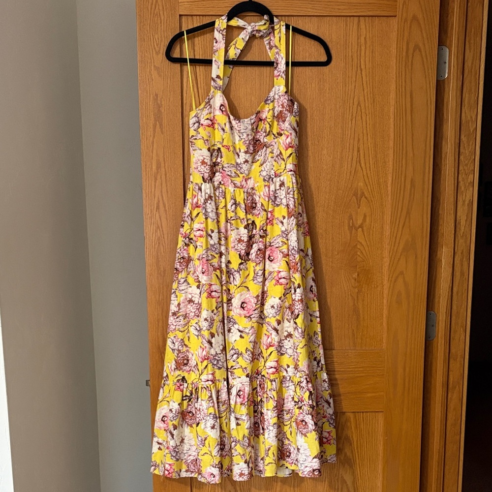 Bardot Yellow Floral Maxi Dress